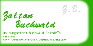 zoltan buchwald business card